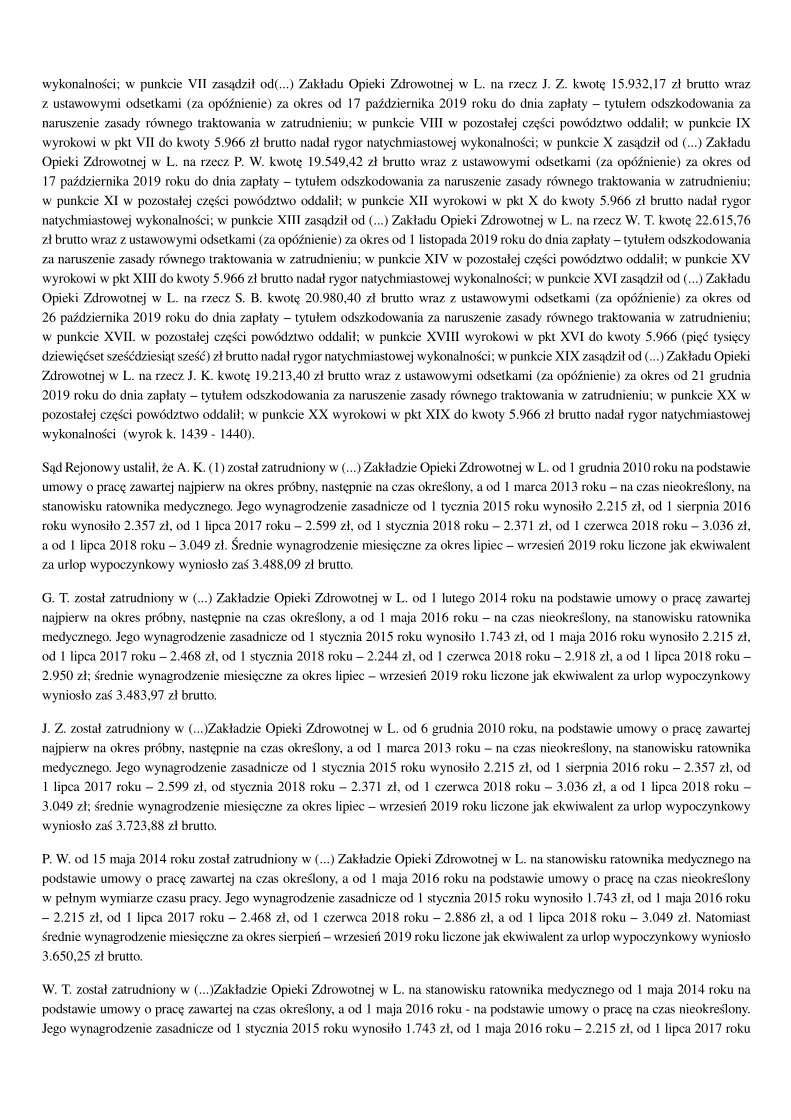Wyrok Sądu Okręgowego w Lublinie w sprawie ratowników medycznych - strona 2