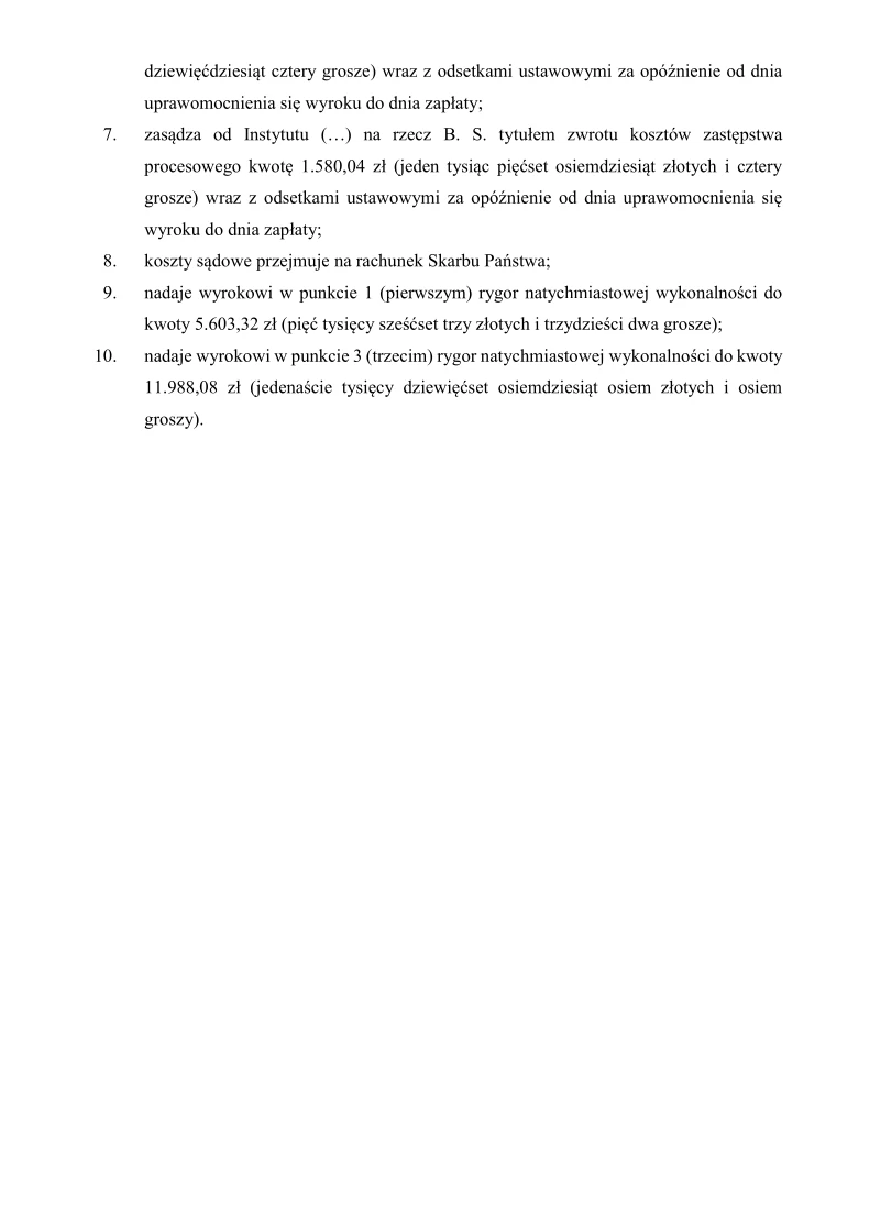 Wyrok Sądu w Łodzi przyznający pielęgniarkom odszkodowanie - strona 2