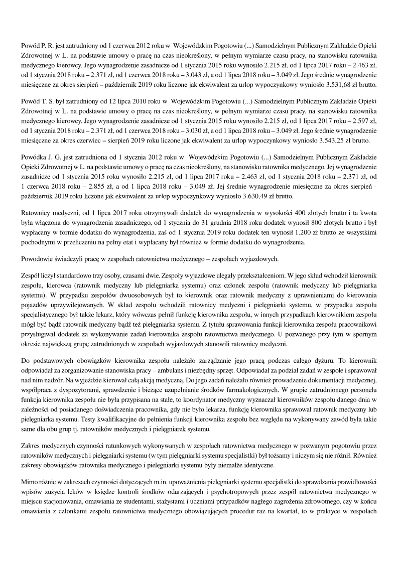 Wyrok Sądu Okręgowego w Lublinie w sprawie ratowników medycznych - strona 3